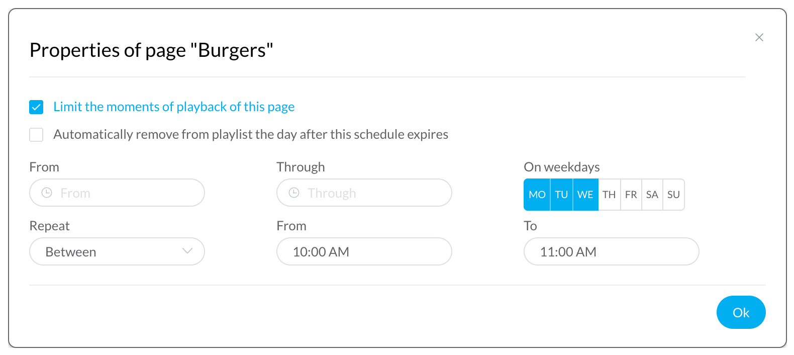 Page scheduling